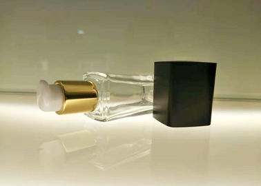 30ml Empty Glass Cosmetic Bottles For Skin Care Cream Packing With 18/410 Liquid Foundation Pump