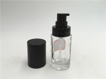 30ml الزجاجات الفارغة مستحضرات التجميل للكريم ، زجاج زجاجات محلول Witn Pump