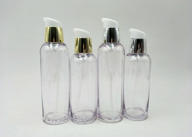واضح مضخة التجميل PETG زجاجة كرون كاب مع مضخة محلول 120ML 140ML